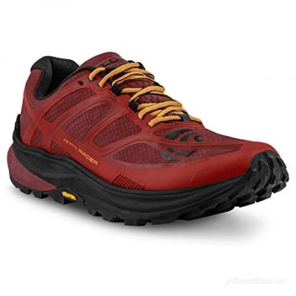 Topo Athletic Men's MTN Racer Trail Running Shoe Red/Orange Size 8.5