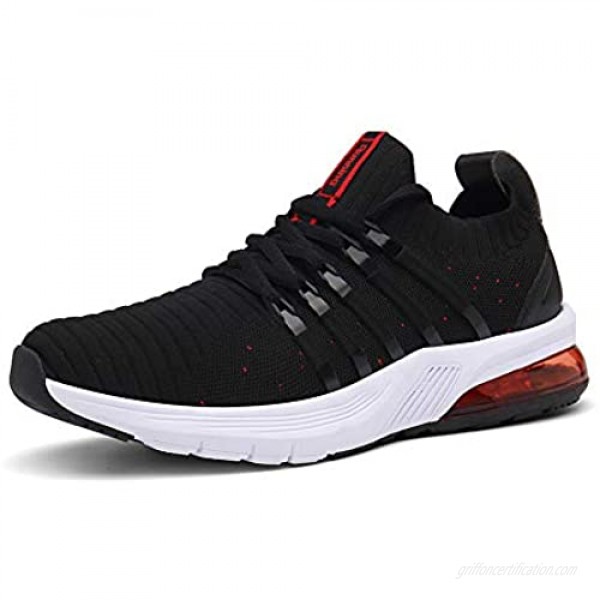 TUBYGO Running Shoes for Mens Womens Breathable Air Cushion Gym Lightweight Tennis Sport Walking Athletic Casual Footwear Sneakers
