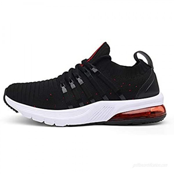 TUBYGO Running Shoes for Mens Womens Breathable Air Cushion Gym Lightweight Tennis Sport Walking Athletic Casual Footwear Sneakers