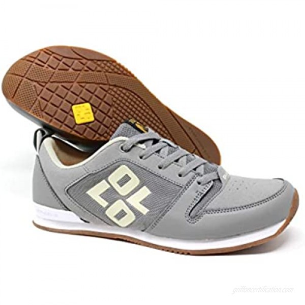 OLLO Zero S - Slate Myst Gum - Grey/White - Parkour and Freerunning Shoe - High Grip Sole Flexible Shoes - Best Shoe for Parkour Freerunning Ninja Training and Obstacle Training
