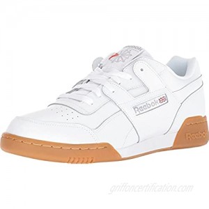Reebok Men's Workout Plus Cross Trainer  White/Carbon/Classic red  5.5 M US