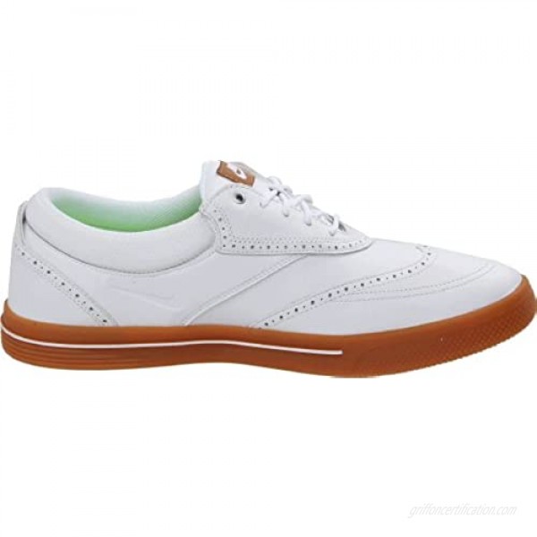 Nike Golf Men's Nike Lunar Swingtip Leather-M White/Gum Medium Brown/Volt 7 M US