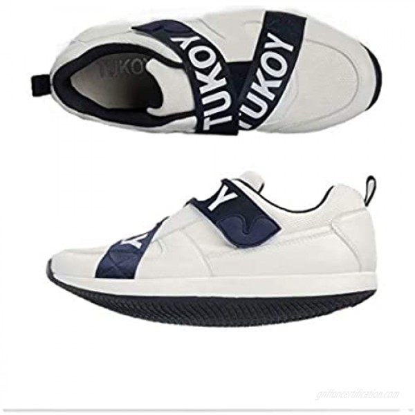 Tukoy Men Golf Training Shoes Spikeless Indoor Shoes Velcro Sneaker Sports Golf Shoe
