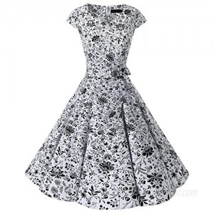 DRESSTELLS 50s Dress Vintage Cocktail Halter Dress 1950s Rockabilly Audrey Dress