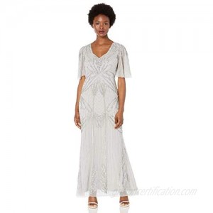 Adrianna Papell Women's Beaded Long Dress