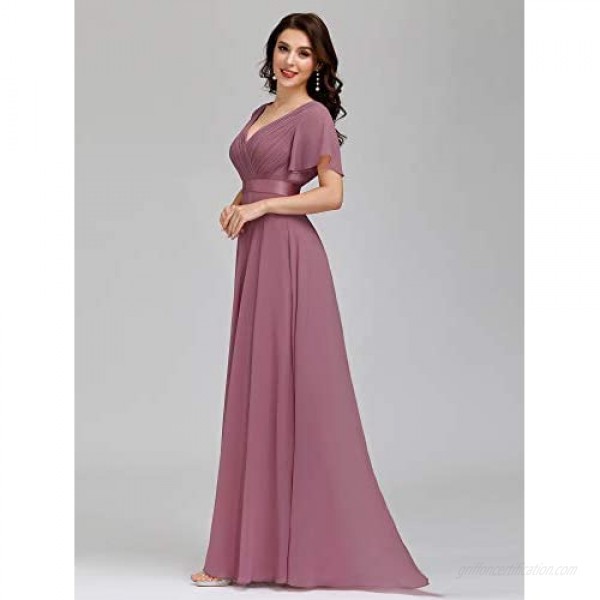 Alisapan Womens Elegant Formal Gowns Chiffon Party Evening Dresses for Women 98901