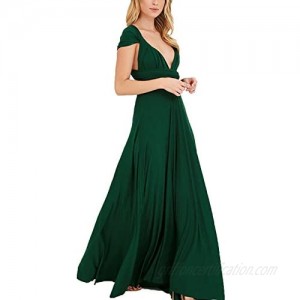 Clothink Convertible Warp Maxi Dress Multi Way Wear Party Wedding Bridesmaid Long Dresses