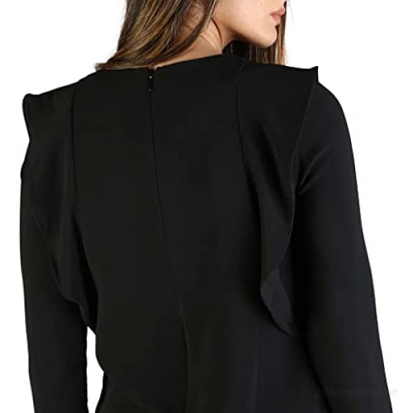 AX Armani Exchange Women's Padded Shoulder Work Dress