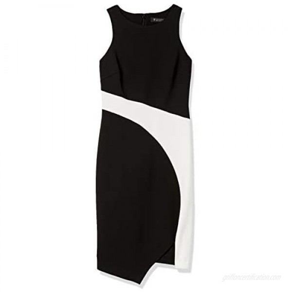 GUESS Women's Asymetrical Color Block Dress