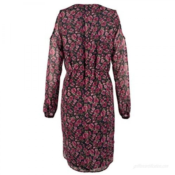 Ralph Lauren womens Floral-print Cold-shoulder Dress