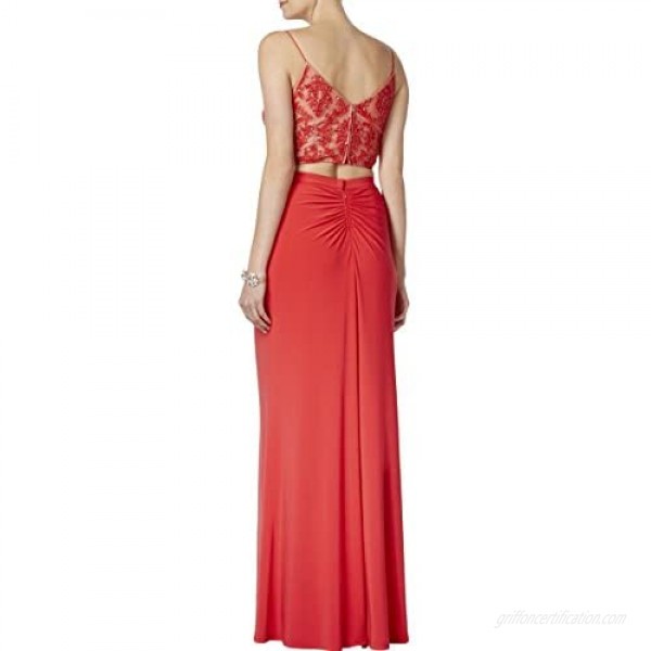 Adrianna Papell $279 Womens 1156 Red Spaghetti Strap Sheath Formal Dress 14 B+B