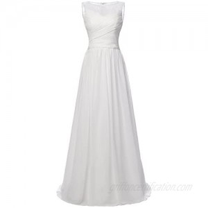 JAEDEN Wedding Dress Beach Bridal Gown Long Chiffon Bride Dresses Pleat
