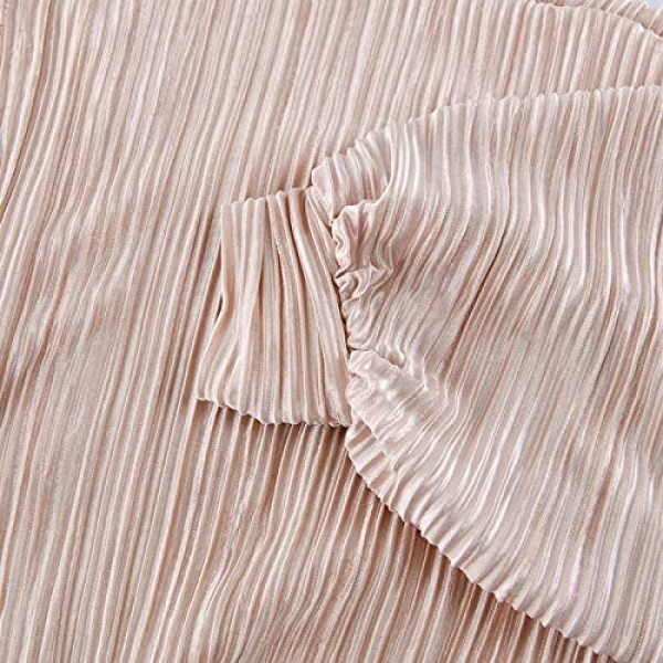 IyMoo Sexy Body Suit Tops for Women Club Jumpsuits Long Sleeve V Neck Pleated Loose Bodysuits Tops Shirts